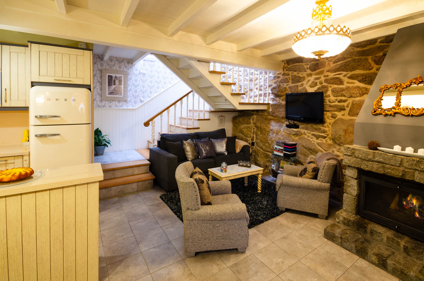 Elegant and cozy living space